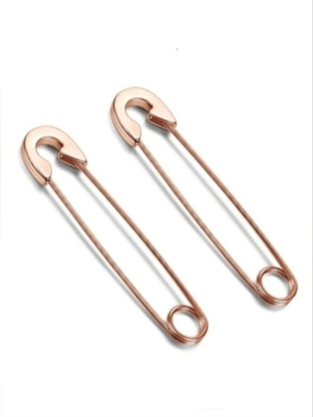 Safety Pin Stainless Steel 20G Hypoallergenic Hoop Earrings